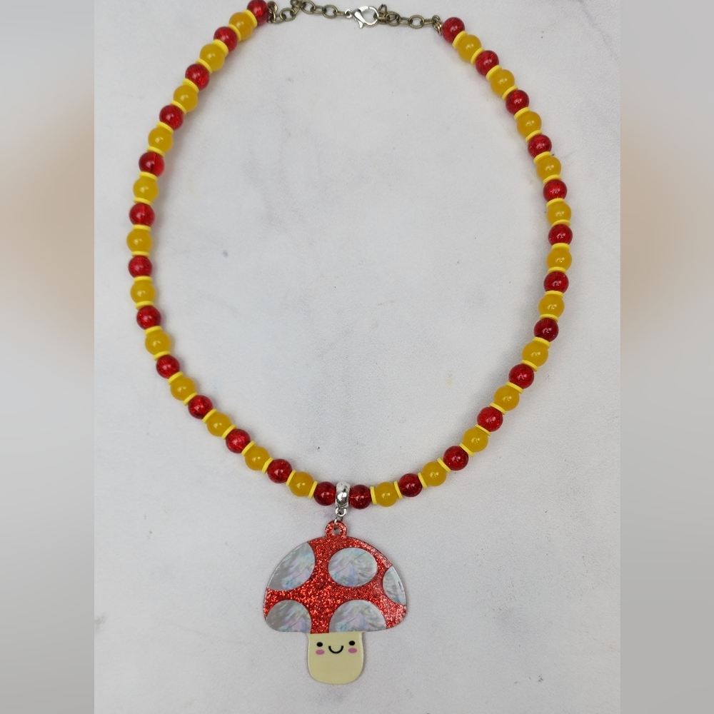 🥳SALE🥳🍄 Mr. Shroom mushroom wire necklace - Picture 12 of 15